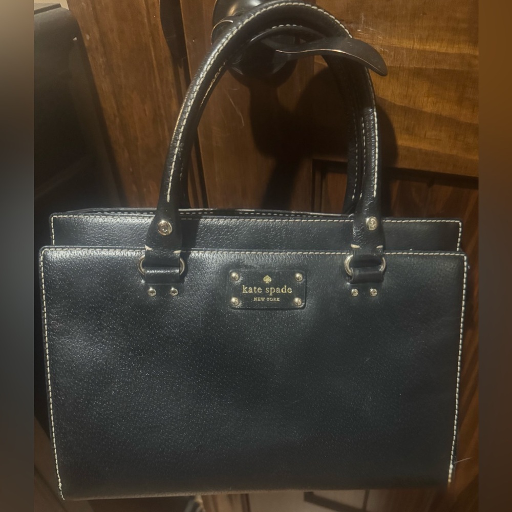 Kate Spade New York Black Triple Compartment Satchel